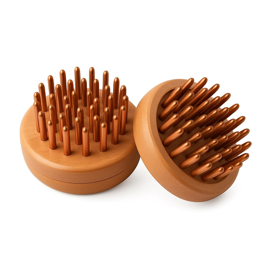 HAIRZEN Wooden - Bronze Scalp Massager