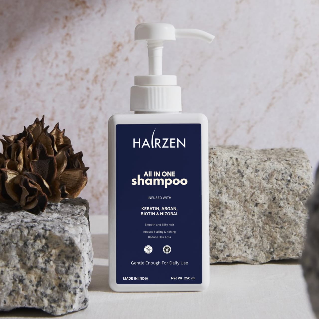 Hair Revitalizing Biotin Shampoo with Ketoconazole, Keratin & Collagen Climbazole, ZPTO (Zinc Pyrithione), and Piroctone Olamine