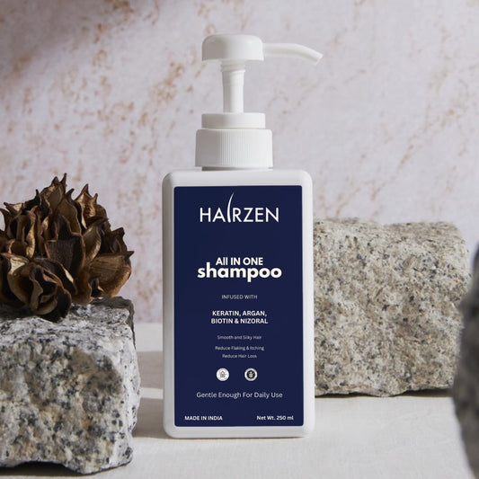 Hair Revitalizing Biotin Shampoo with Ketoconazole, Keratin & Collagen Climbazole, ZPTO (Zinc Pyrithione), and Piroctone Olamine